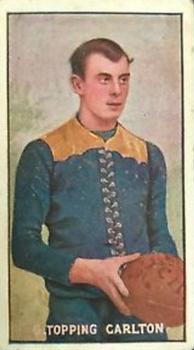 1906-07 Sniders & Abrahams Australian Footballers - Victorian League Players Series C #NNO George Topping Front